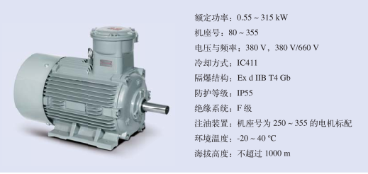 防爆電機參數(shù)